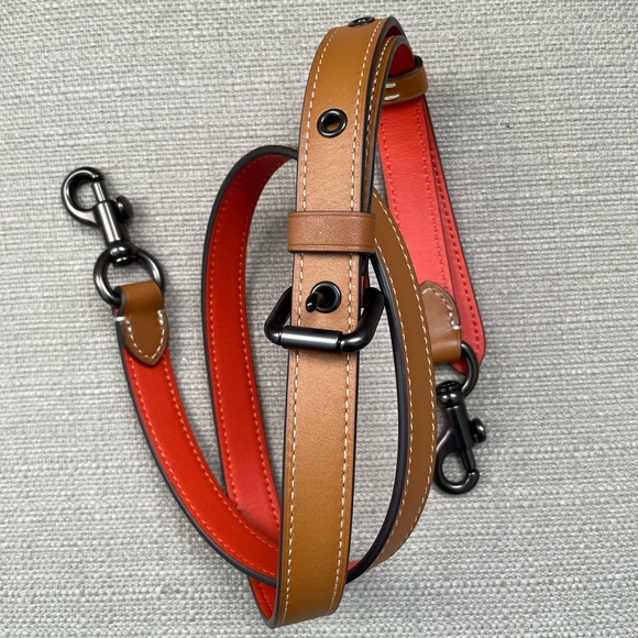 COACH COURIER CARRYALL IN COLORBLOCK LEATHER WITH SNAKESKIN DETAIL - Picture 14 of 16